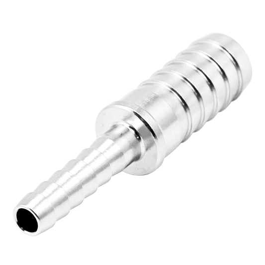 Stainless Steel Barbed Hose Splicer - 3/16" X 5/16"