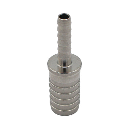 Stainless Steel Barbed Hose Splicer - 3/16" X 7/16"