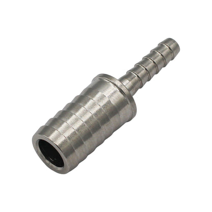 Stainless Steel Barbed Hose Splicer - 3/16" X 7/16"