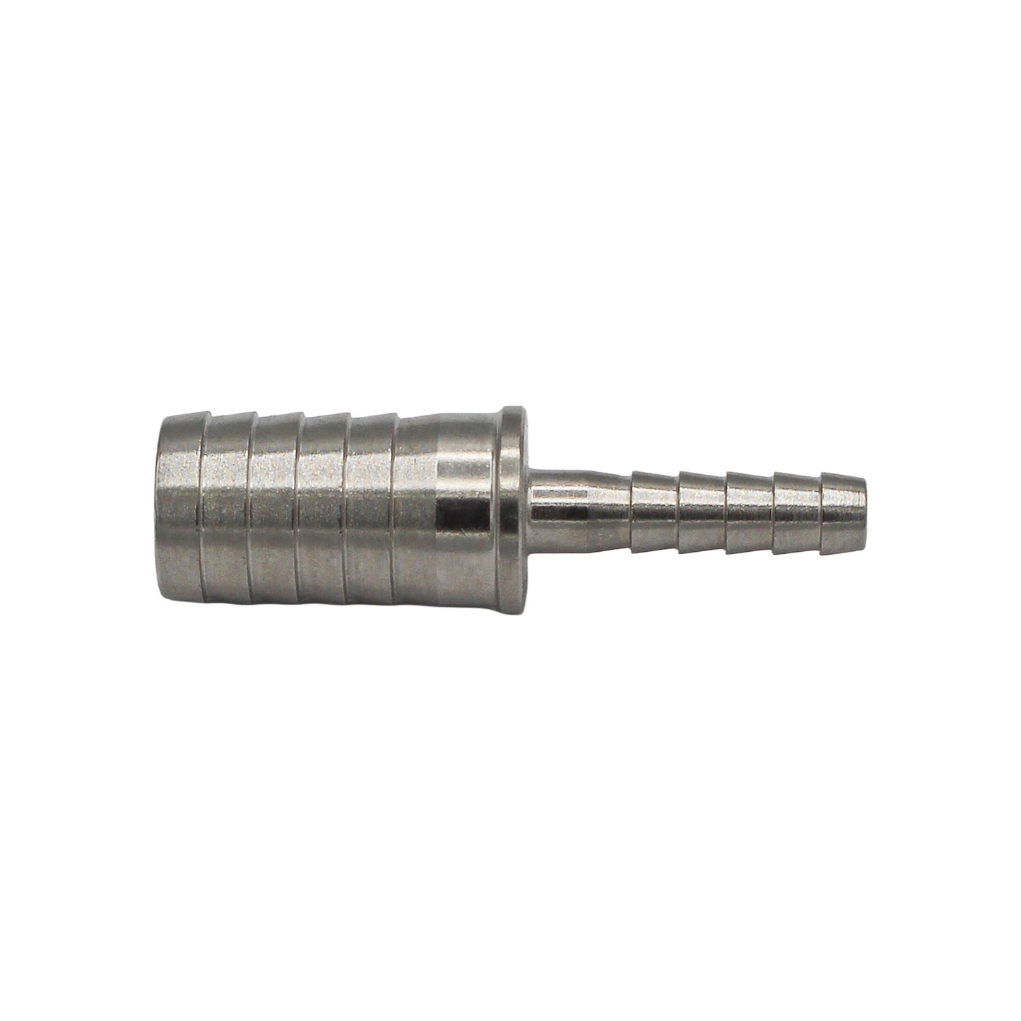 Stainless Steel Barbed Hose Splicer - 3/16" X 7/16"