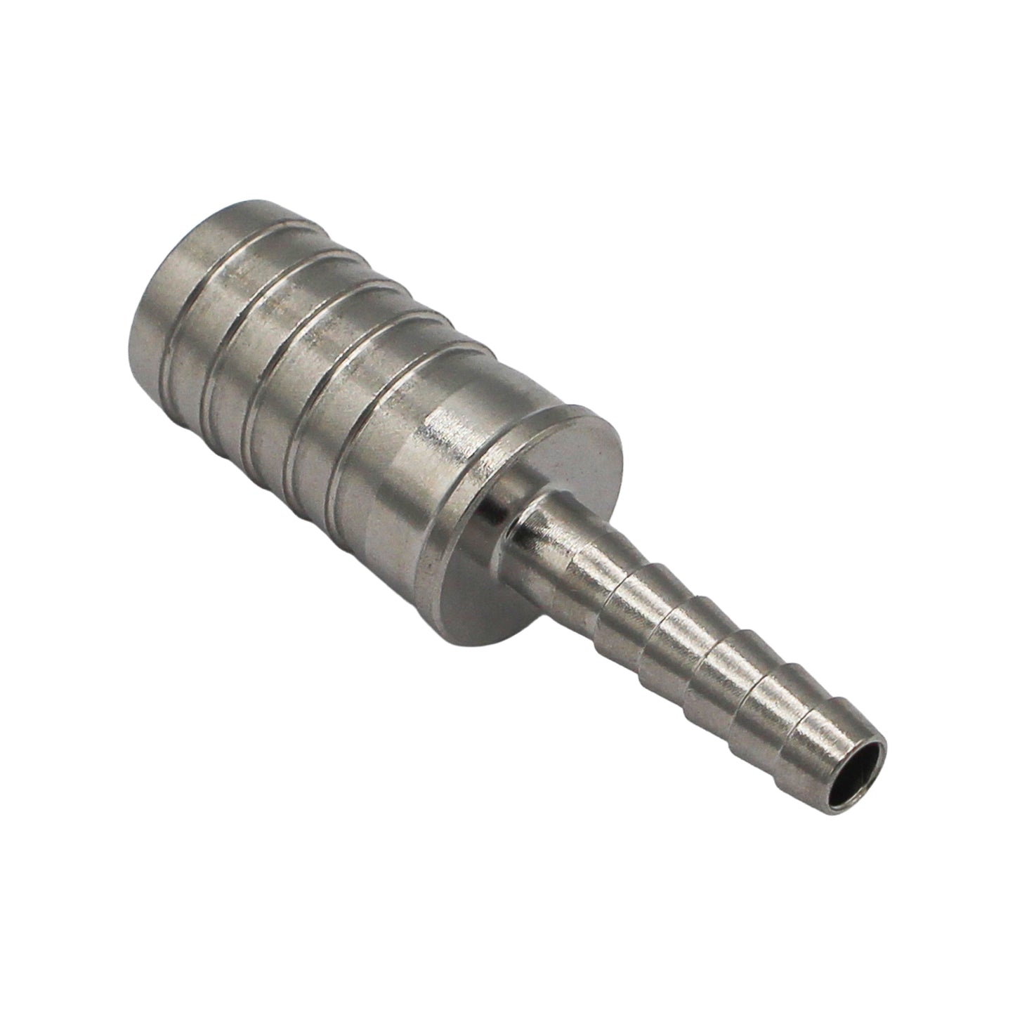 Stainless Steel Barbed Hose Splicer - 3/16" X 7/16"