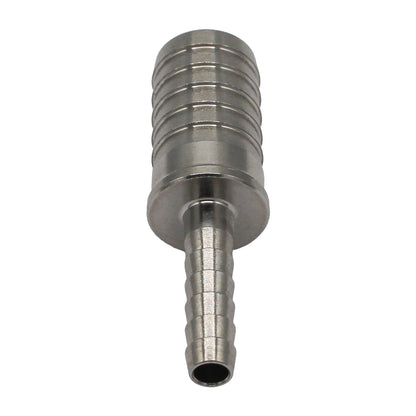 Stainless Steel Barbed Hose Splicer - 3/16" X 7/16"