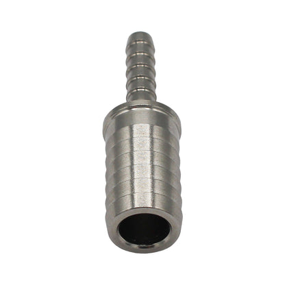 Stainless Steel Barbed Hose Splicer - 3/16" X 7/16"
