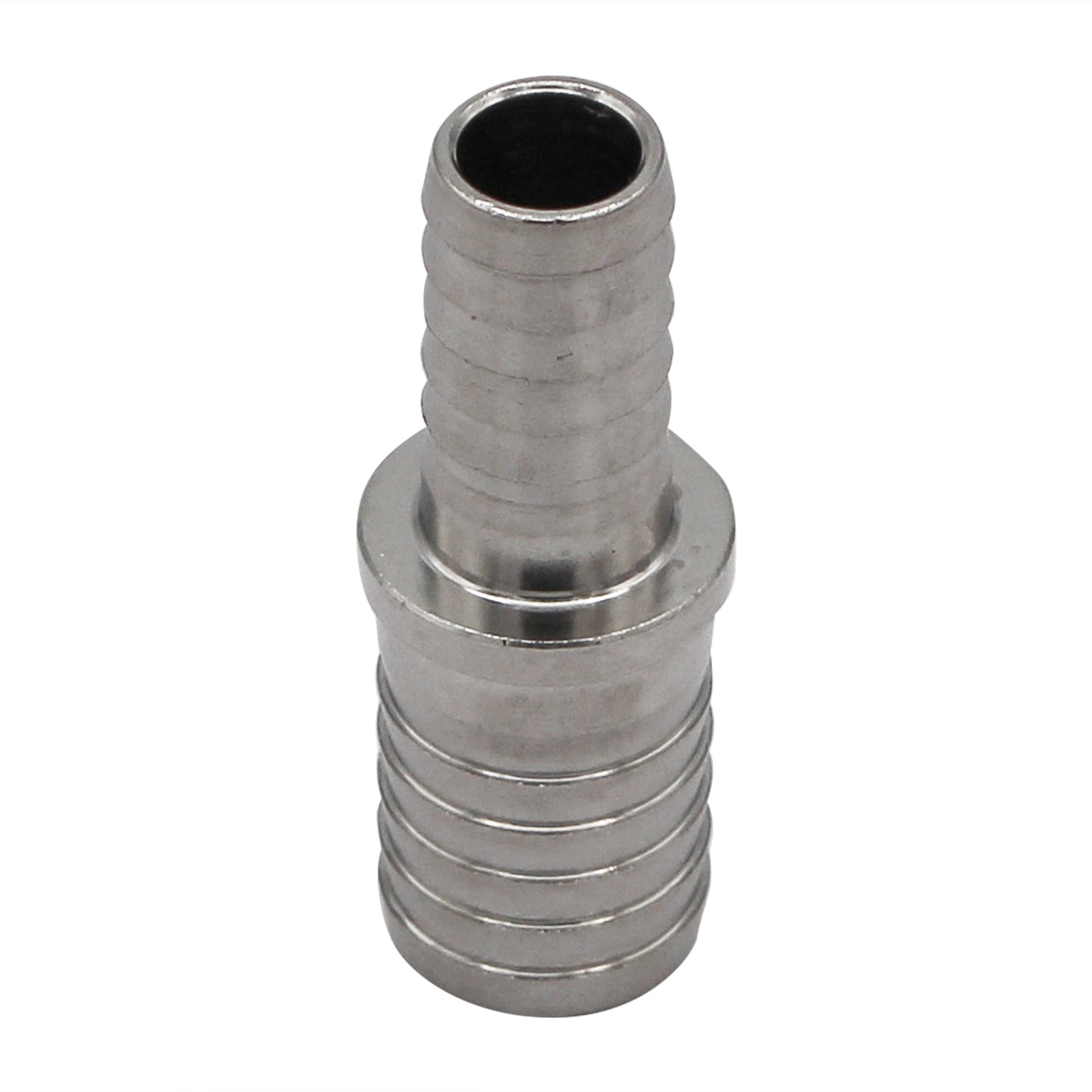 Stainless Steel Barbed Hose Splicer - 3/8" X 1/2"