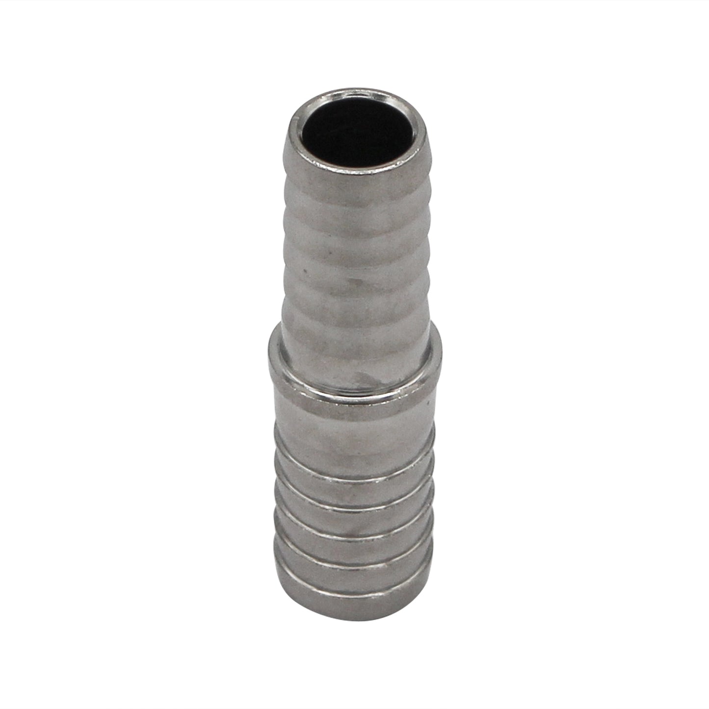 Stainless Steel Barbed Hose Splicer - 3/8" X 7/16"