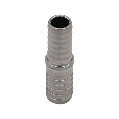 Stainless Steel Barbed Hose Splicer - 3/8" X 7/16"