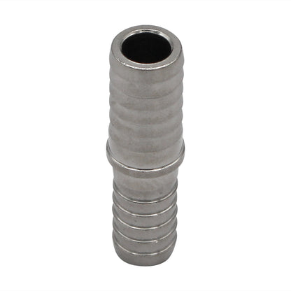 Stainless Steel Barbed Hose Splicer - 3/8" X 7/16"
