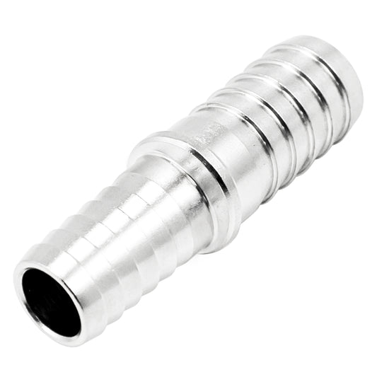 Stainless Steel Barbed Hose Splicer - 3/8" X 7/16"