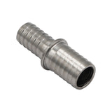 Stainless Steel Barbed Hose Splicer - 7/16" X 1/2"