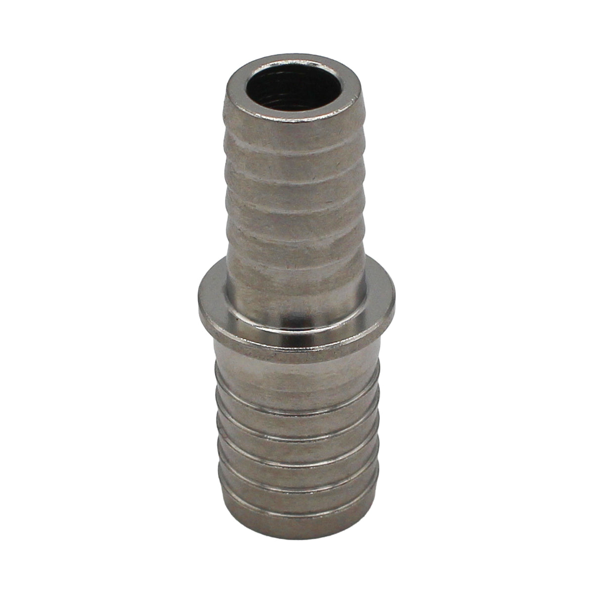 Stainless Steel Barbed Hose Splicer - 7/16" X 1/2"