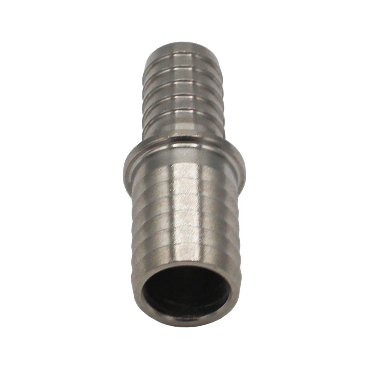 Stainless Steel Barbed Hose Splicer - 7/16" X 1/2"