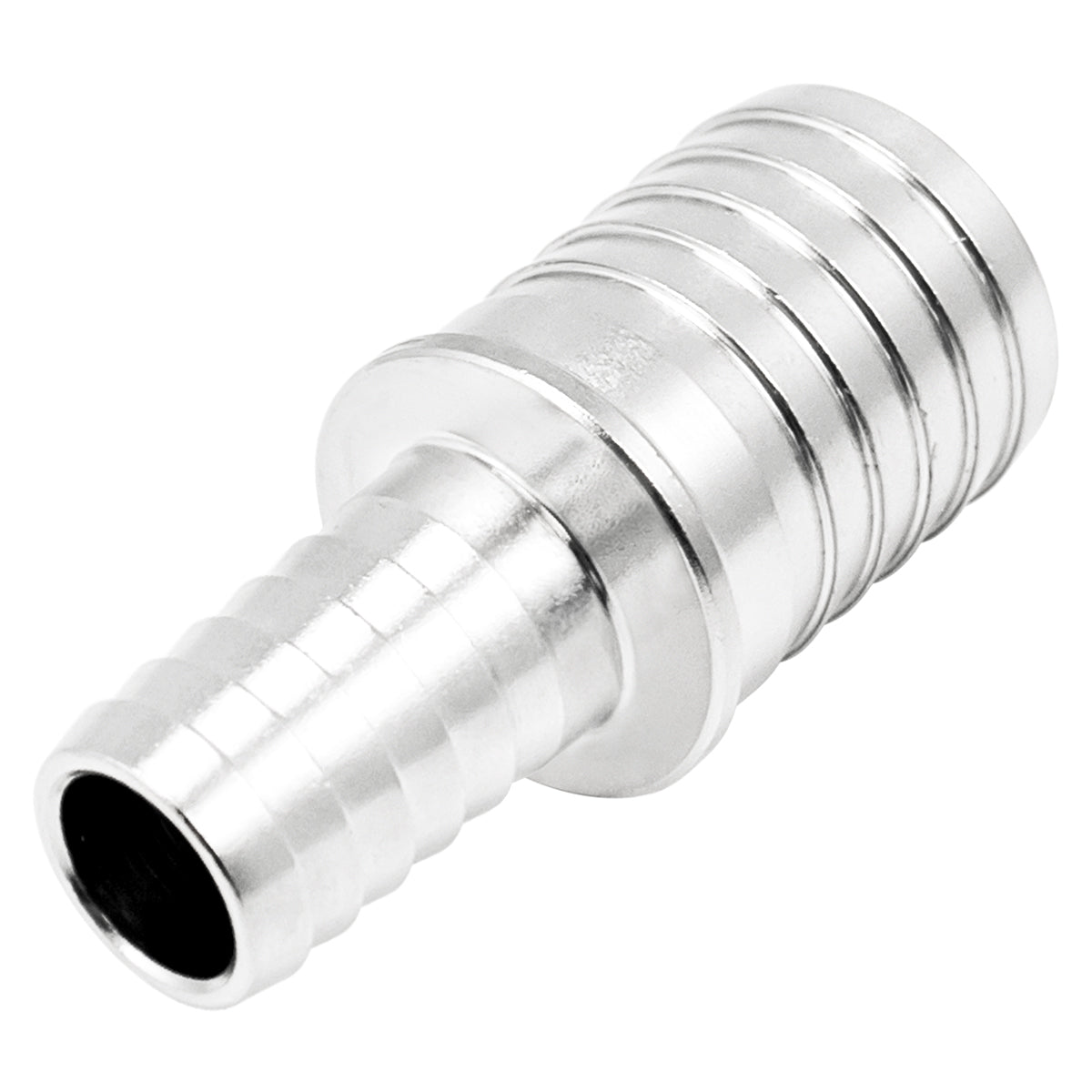 Stainless Steel Barbed Hose Splicer - 7/16" X 5/8"