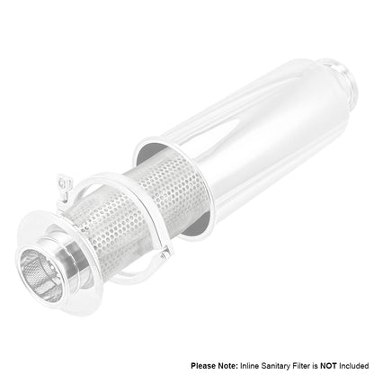 Stainless Steel Tri-Clover Inline Sanitary Filter Screen - 3" TC