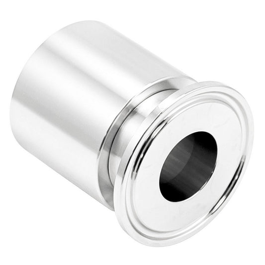 1.5" Tri Clamp X 1" OD Barbed Swage Crimp Collar - Tri Clover Sanitary Stainless Steel Fitting