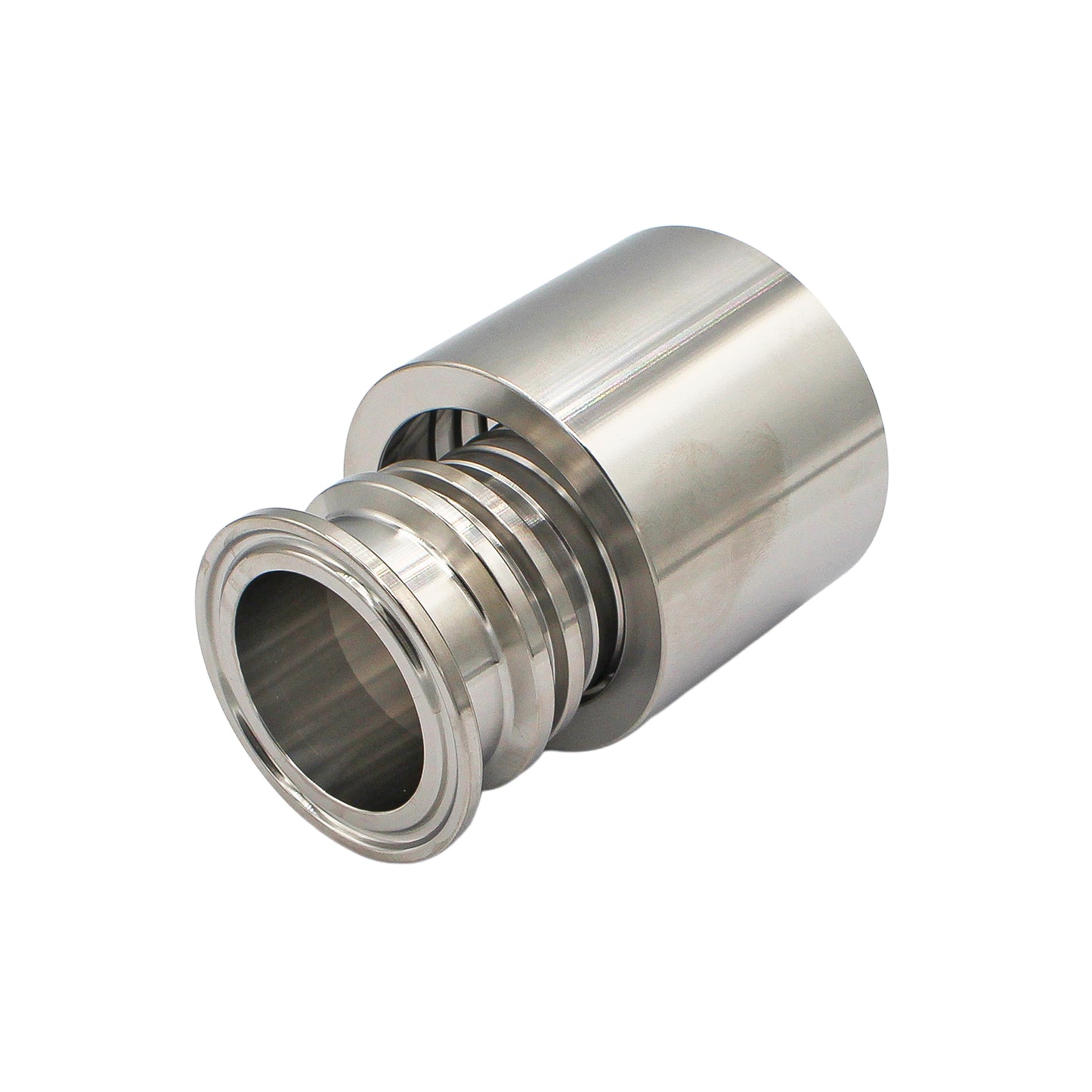 1.5" Tri Clamp X 1 1/2" ODed Swage Crimp Collar - Tri Clover Sanitary Stainless Steel Fitting