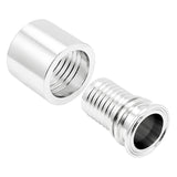 Stainless Steel Tri-Clover Swage Crimp Collar - 1.5" TC X 1 1/2" OD Barb