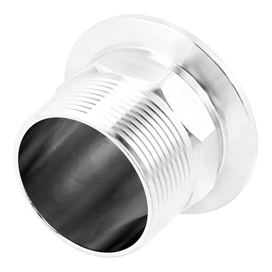 Stainless Steel Tri-Clover Fitting - 2" TC X 1 1/4" Male NPT
