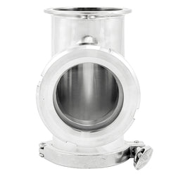 Stainless Steel Tri-Clover Sight Glass Union Tee Kit - 3" TC