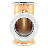 Copper Tri-Clover Sight Glass Union Tee Kit - 3" TC