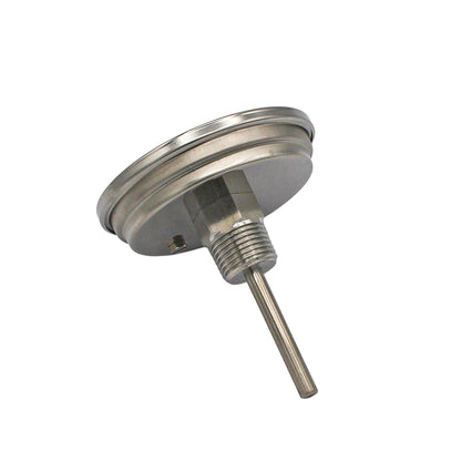 2" Tri Clamp Extension Tube with Thermometer (2 3/4") - Tri Clover Sanitary Stainless Steel