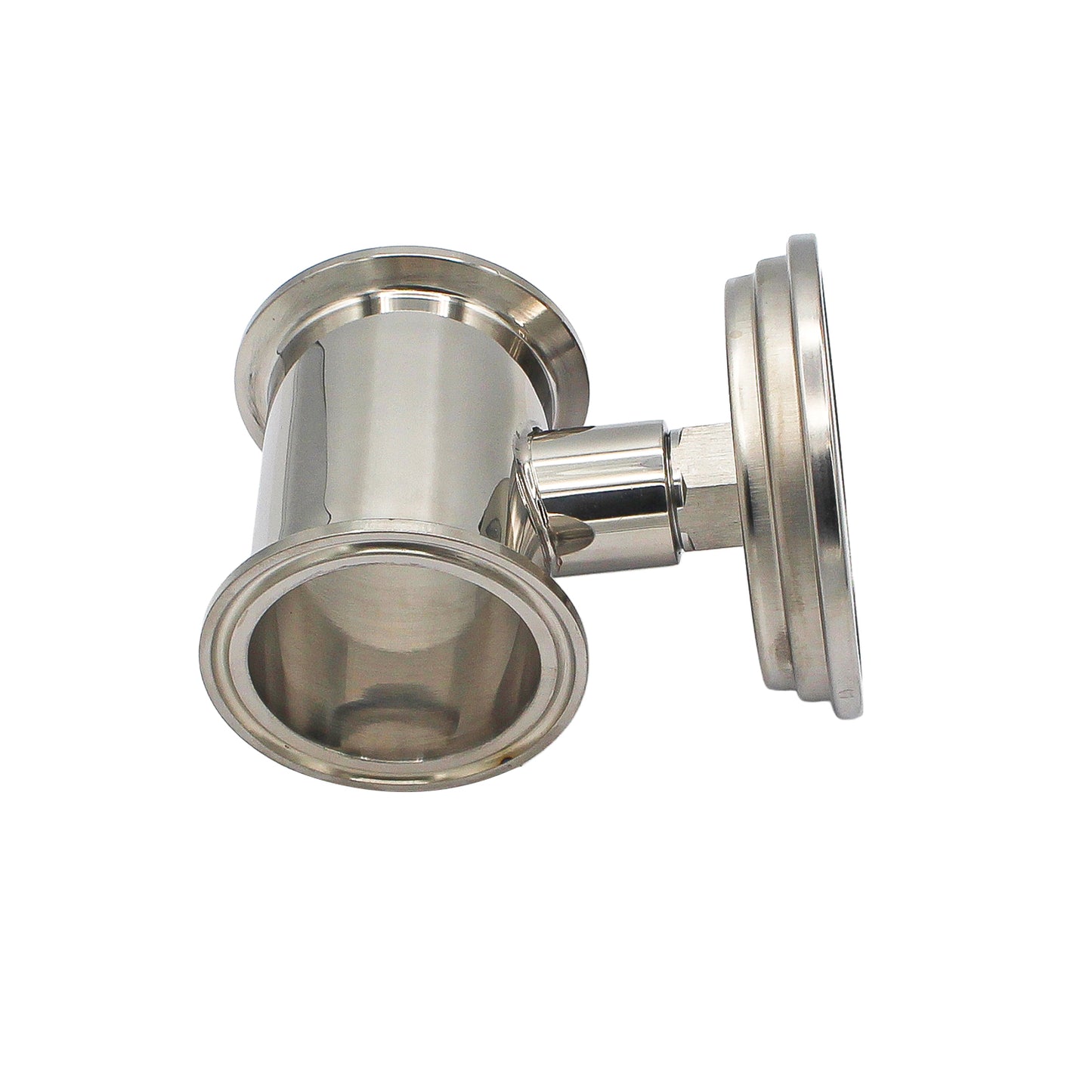 2" Tri Clamp Extension Tube with Thermometer (2 3/4") - Tri Clover Sanitary Stainless Steel