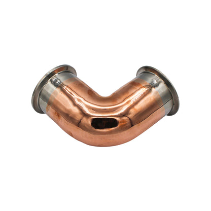 2" Tri Clamp 90° Elbow - Copper Tri Clover Sanitary Fitting