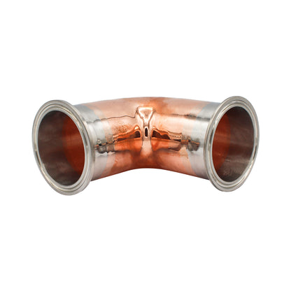 2" Tri Clamp 90° Elbow - Copper Tri Clover Sanitary Fitting