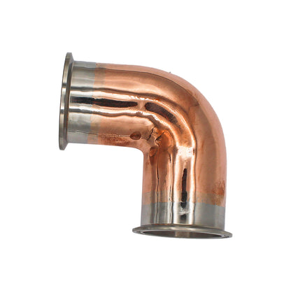 2" Tri Clamp 90° Elbow - Copper Tri Clover Sanitary Fitting
