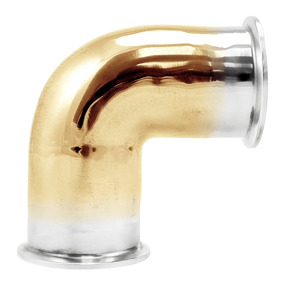 2" Tri Clamp 90° Elbow - Copper Tri Clover Sanitary Fitting