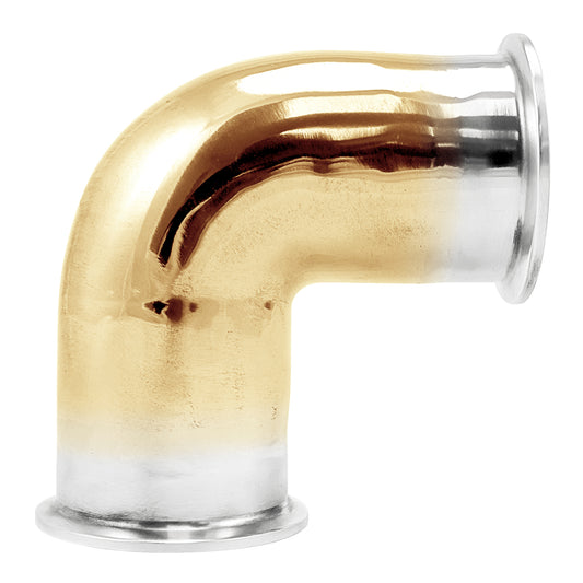 2" Tri Clamp 90° Elbow - Copper Tri Clover Sanitary Fitting