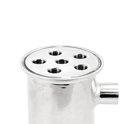 Stainless Steel Dephlegmator - 3" TC | 1/2" Female NPT (7 7/8")