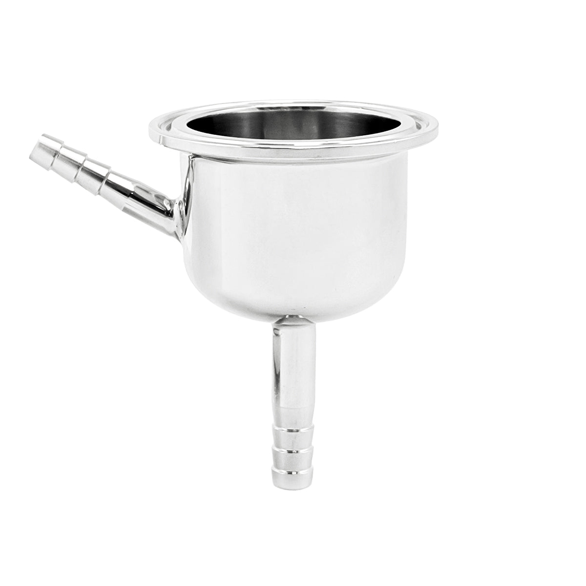 Stainless Steel Tri-Clover Still Column Adapter - 2" TC X 3/8" OD Barb -  Canuck Homebrew Supply, Canada