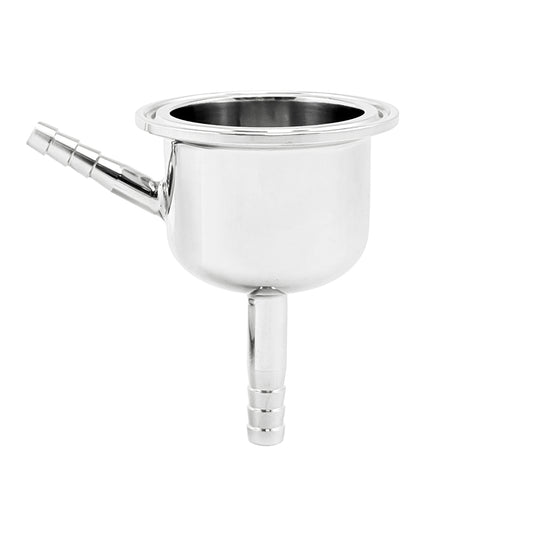 Stainless Steel Tri-Clover Still Column Adapter - 2" TC X 3/8" OD Barb