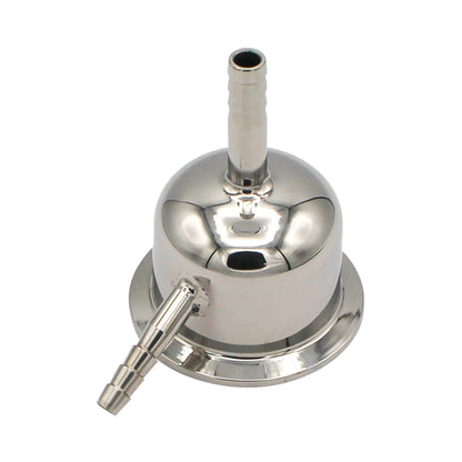 Stainless Steel Tri-Clover Still Column Adapter - 2" TC X 3/8" OD Barb -  Canuck Homebrew Supply, Canada