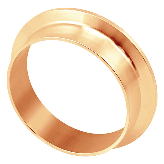 Copper Tri-Clover Ferrule - 3" TC (7/8")