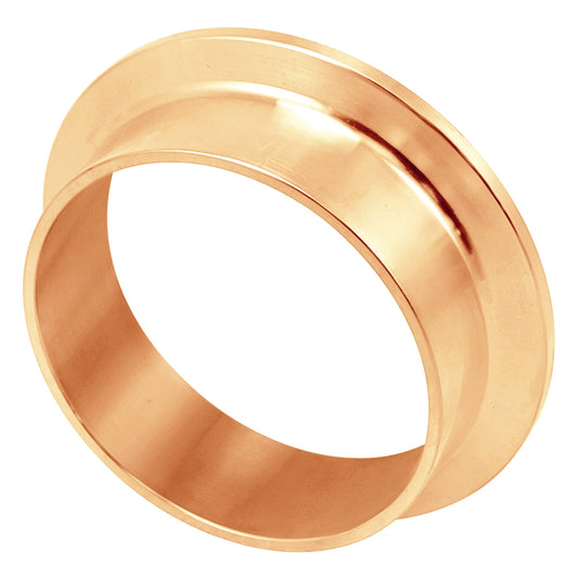 2.5" Tri Clamp Ferrule (7/8") - Copper Tri Clover Sanitary Fitting