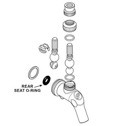 Buna-N Rear Seat O-Ring (525 & 725 Faucets)