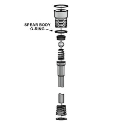 Sanke "D" & "S" Spear Buna-N Body O-Ring