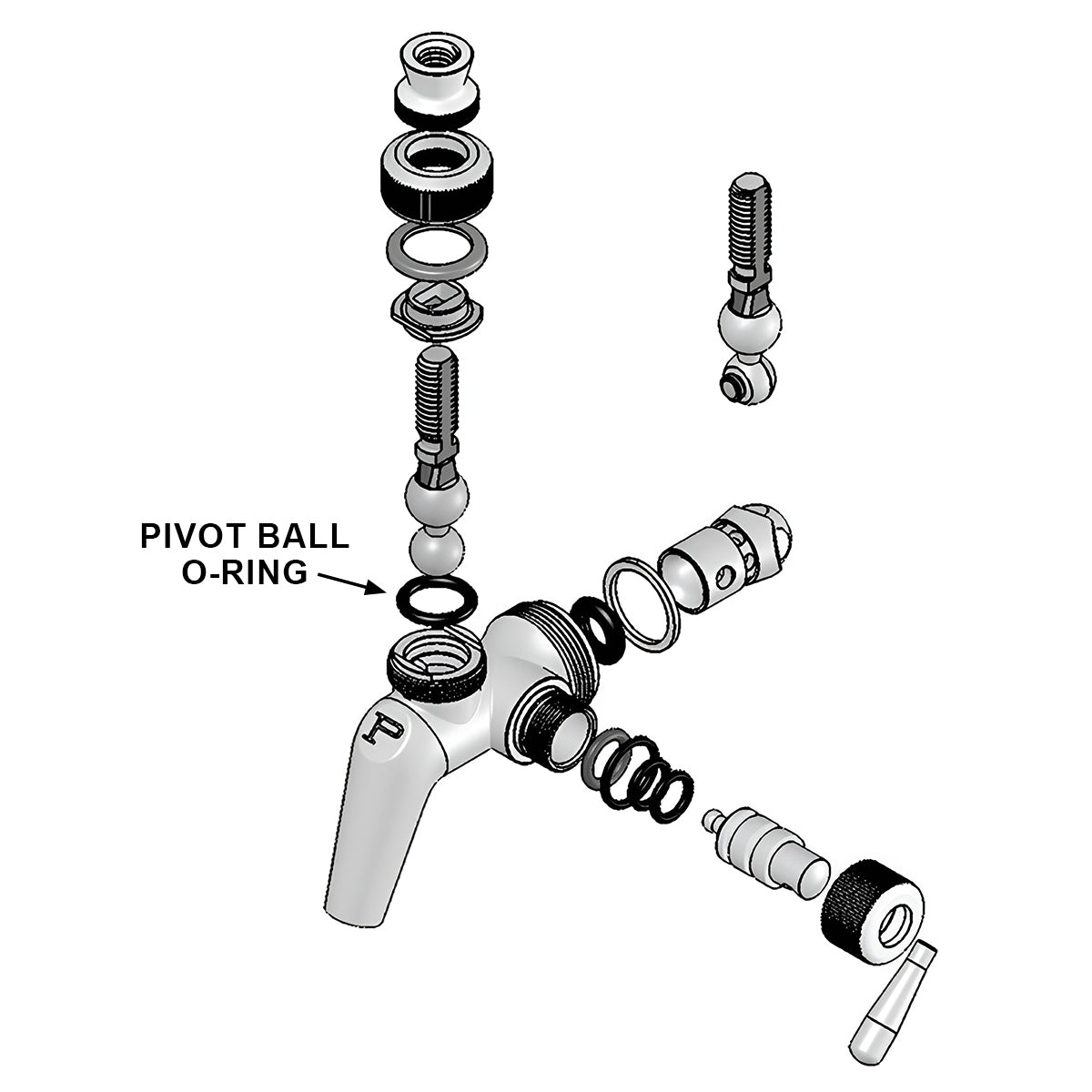 Buna-N Pivot Ball O-Ring (630 & 650 Faucets)