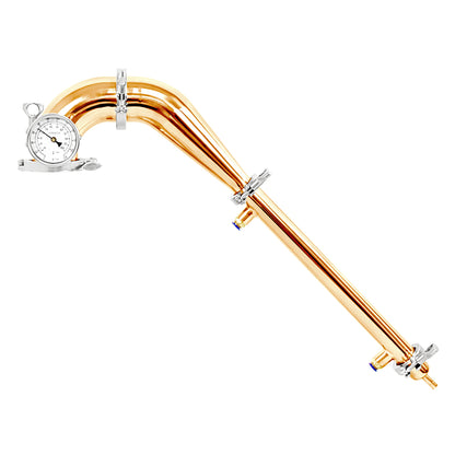 Copper Pot Still Head With Shotgun Condenser - 3" TC