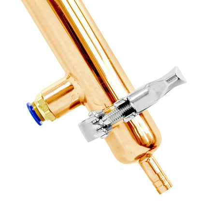 Copper Pot Still Head With Shotgun Condenser - 3" TC