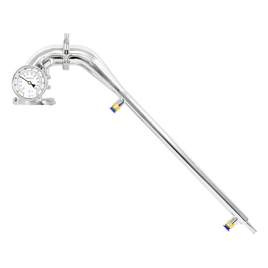 Stainless Steel Pot Still Head With Liebig Condenser - 2" TC