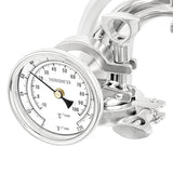Stainless Steel Pot Still Head With Liebig Condenser - 2" TC