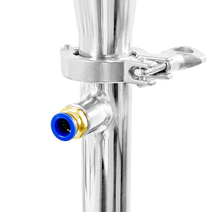 Stainless Steel Pot Still Head With Shotgun Condenser - 3" TC