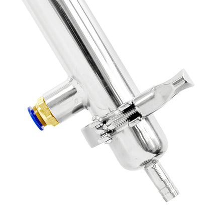 Stainless Steel Pot Still Head With Shotgun Condenser - 3" TC