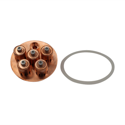 Copper Bubble Plate - 4" TC