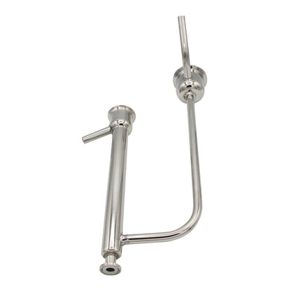 Stainless Steel In-Line Proofing Parrot - 2" TC X 1/2" TC