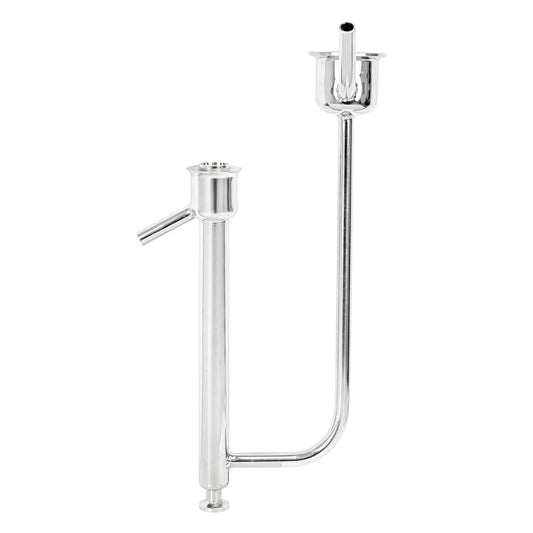 Stainless Steel In-Line Proofing Parrot - 2" TC X 1/2" TC