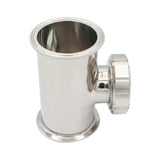 Stainless Steel Tri-Clover Sight Glass Union Tee - 3" TC