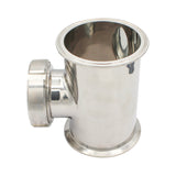 Stainless Steel Tri-Clover Sight Glass Union Tee - 4" TC